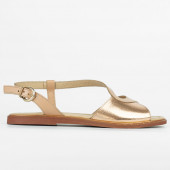 Sandale dama piele naturala DiAmanti Stefania roz nude si rose gold